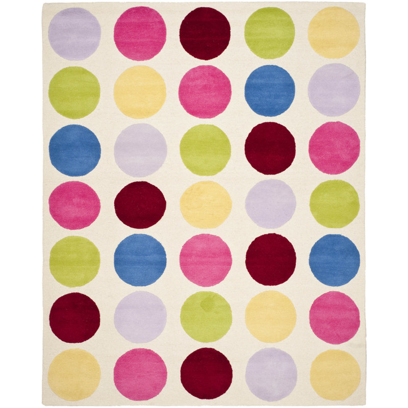 Krystyna Hand Tufted 80% Wool And 20% Cotton Rug, Rectangle 5' x 8'