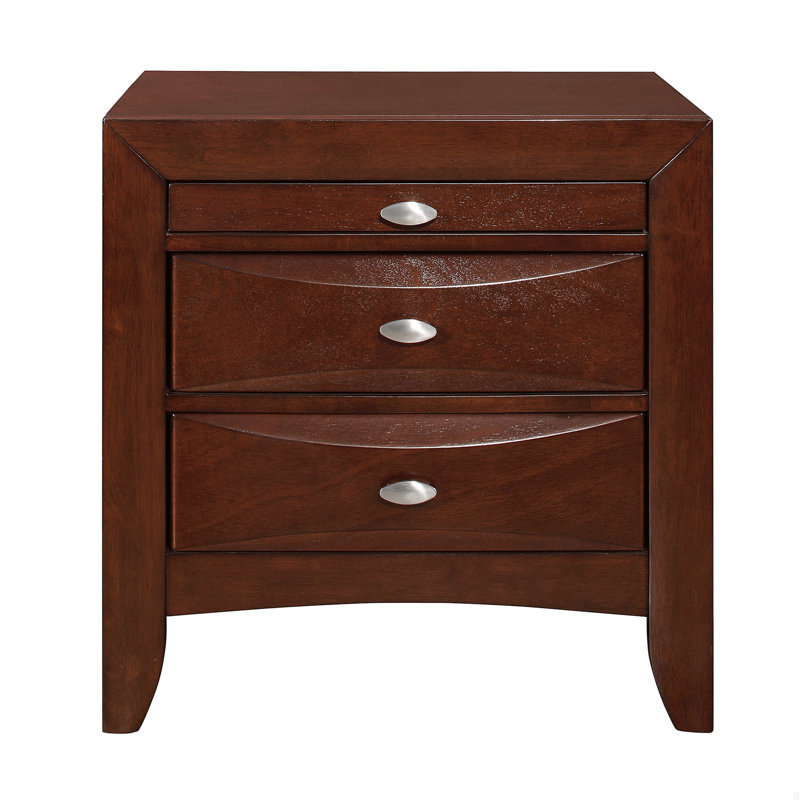 Table de chevet avec 3 tiroirs