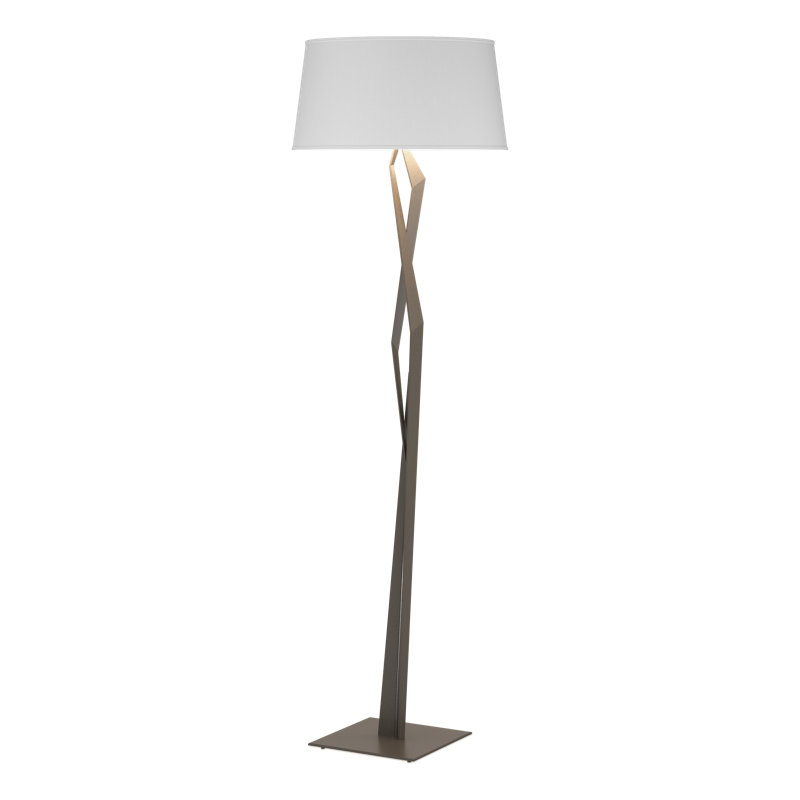 Lampe sur pied 66 po Facet, Fumée foncée, Anna ton naturel