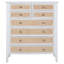 Commode 8 tiroirs Bexhill - blanc