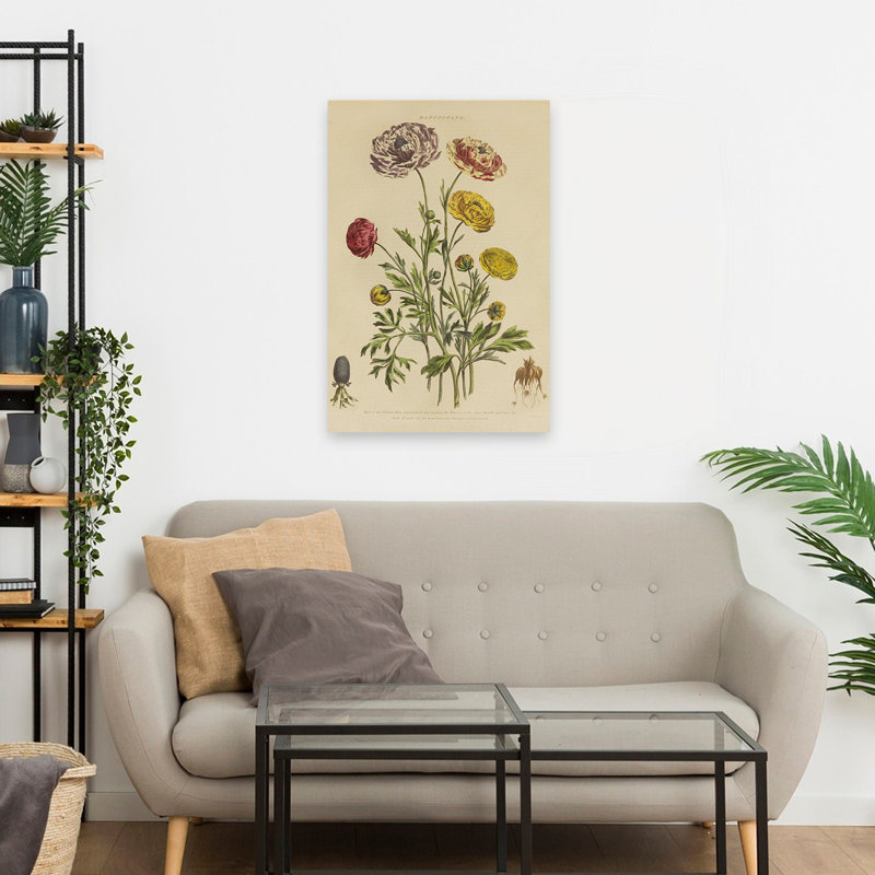 Rétro et champêtre / chalet botanique à base de plantes XXII, H 24 po x l 16 po