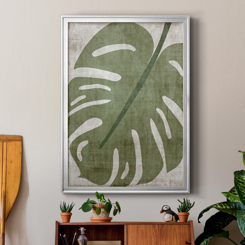 «Island Greenery II», reproduction encadrée de qualité supérieure - prête à être accrochée, H 42,5 po x l 30,5 po x P 1 po