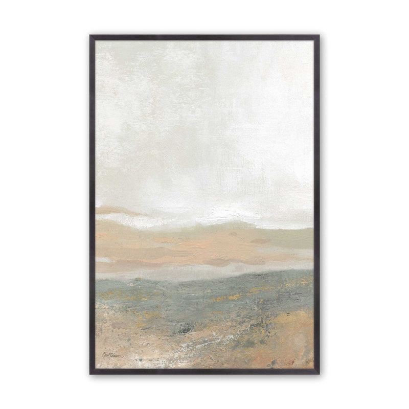 Imprimé abstrait de chant de la terre, Papier photo encadré zinc vieilli, H 15,25 po x l 12,25 po x P 1,25 po