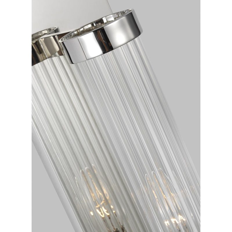 Demi 1 - Light Corner Wall Light, Polished Nickel