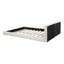 Structure de lit tapissier grand format en velours avec structure en bois massif, lit moderne au sol beige pour la chambre à coucher-1079789275