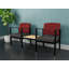 Structure tandem 2 places avec table centrale en acier Amherst-80033339-70961680-70961669