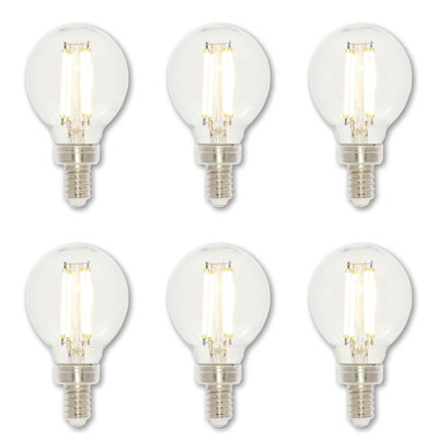 4.5 Watt (60-Watt Equivalent) , G16.5 LED, Dimmable Light Bulb , Warm White (2700K) E12/Candelabra Base
