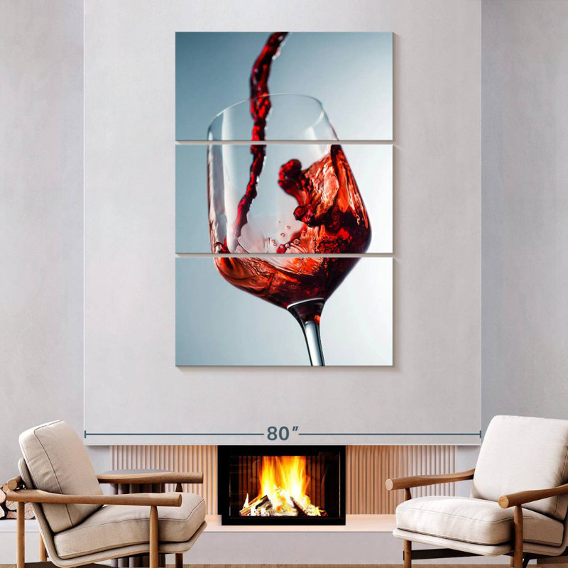 Yarlin pour le vin rouge, H 74 po x l 48 po