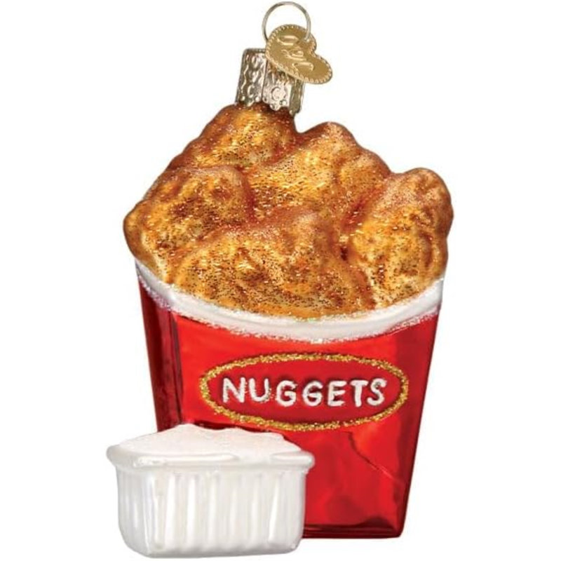 Old World Christmas Blown Glass Ornament for Christmas Tree, Chicken Nuggets
