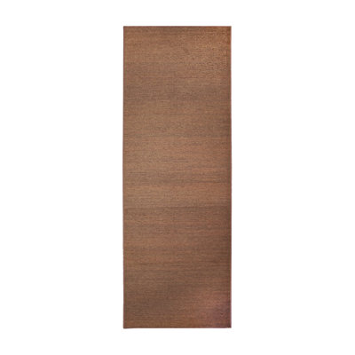 Tapis uni espresso uni tissé à plat
