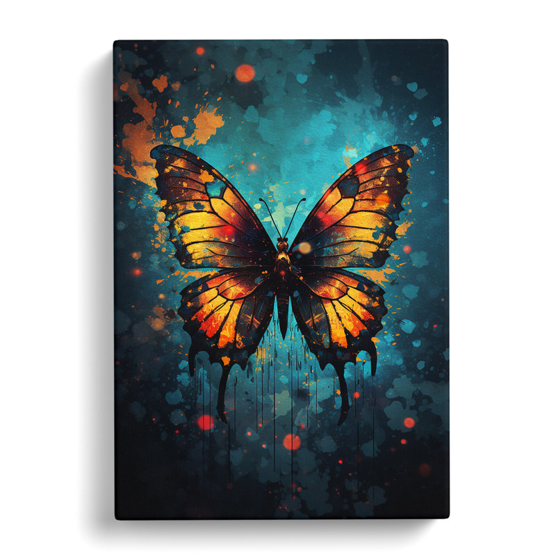 Butterfly Digital - Wrapped Canvas, 50cm H x 35cm W x 3cm D