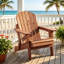 Chaise Adirondack surdimensionnée en bois avec dossier et siège pré-assemblés pour patio, jardin, porche, terrasse, piscine, foyer, détente, pliable, 2 pièces-129910522