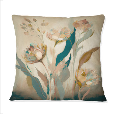 Coussin décoratif Wild Flowers In Faded Vintage Colors IV