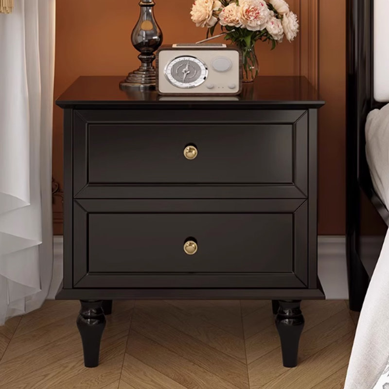 Black Bedside Storage Premium