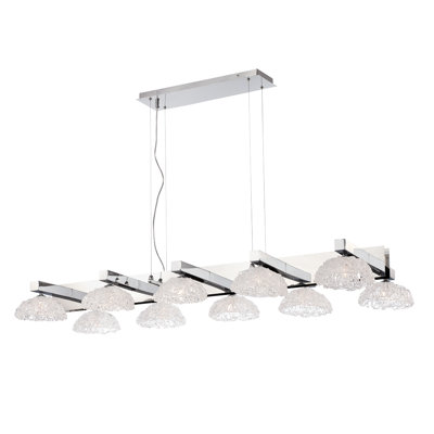 Caramico 10 - Light Dimmable Linear Chandelier