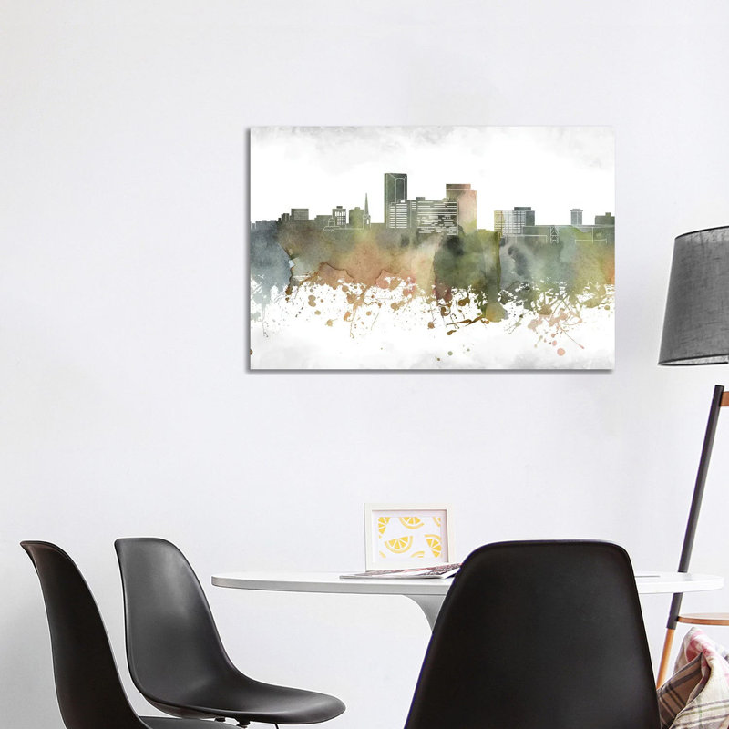 Lexington Skyline 1 Piece Wrapped Canvas Painting, 101.6 cm H x 66.04 cm W x 3.175 cm D