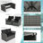 Wood 4 - Person Patio Conversation Set with Cushions-1139517743