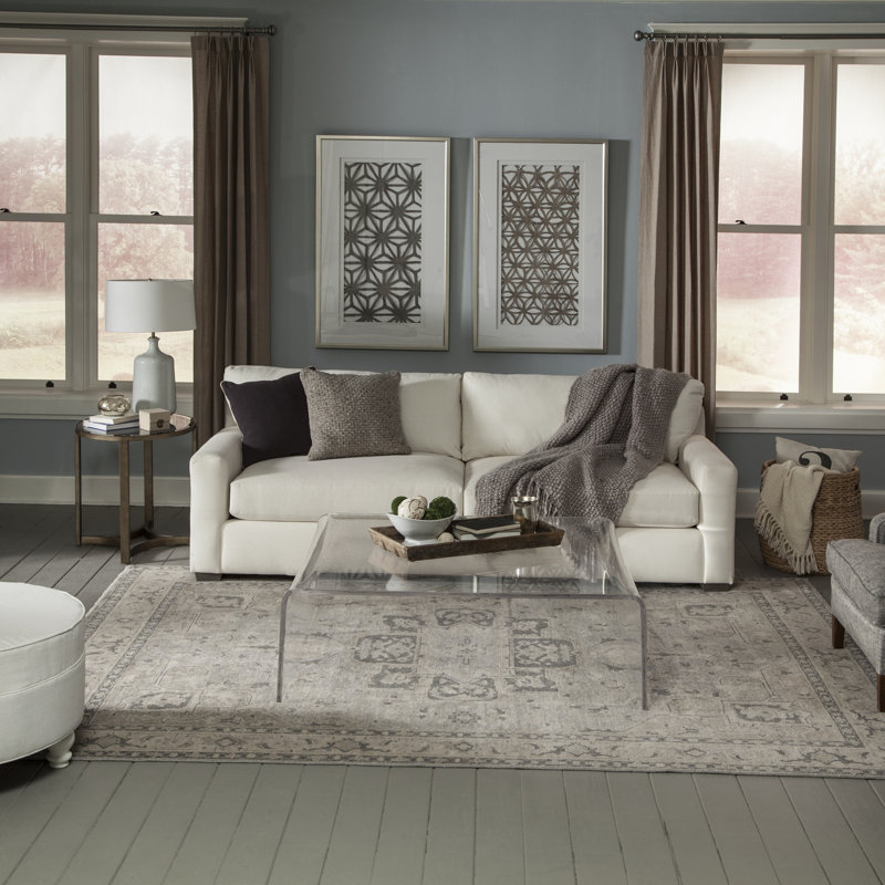 Momeni Banaras Wool Hand Knotted Grey Area Rug 2' X 3', Rectangle 2' x 3'