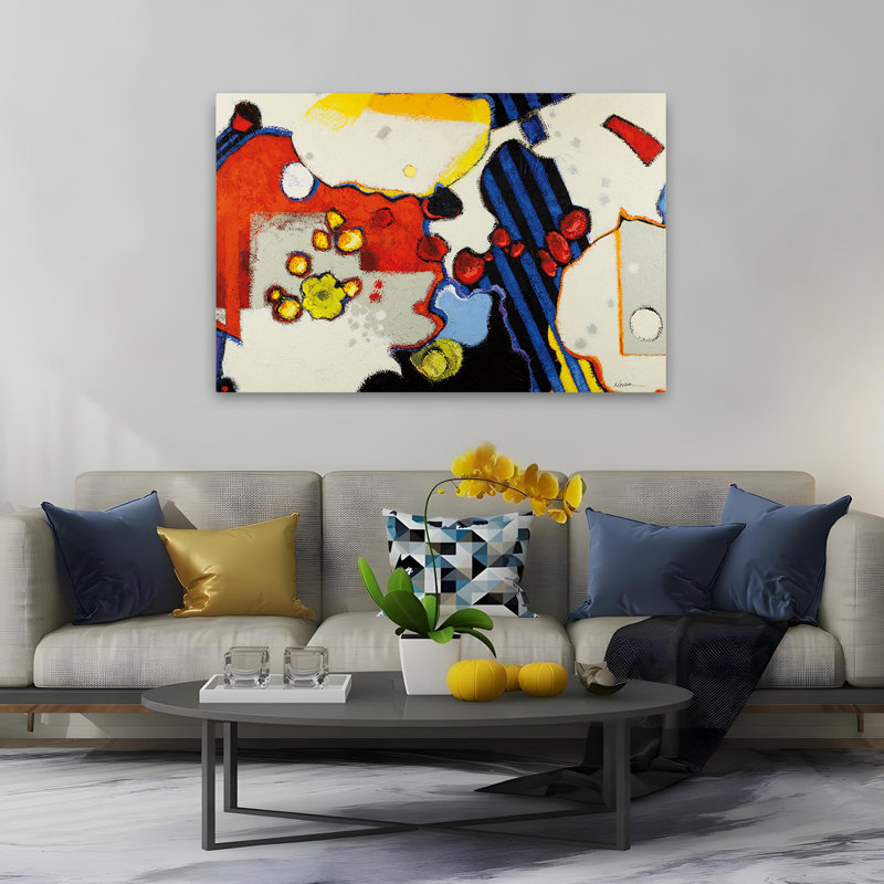 Abstract Spots Mod, 40" H x 60" W