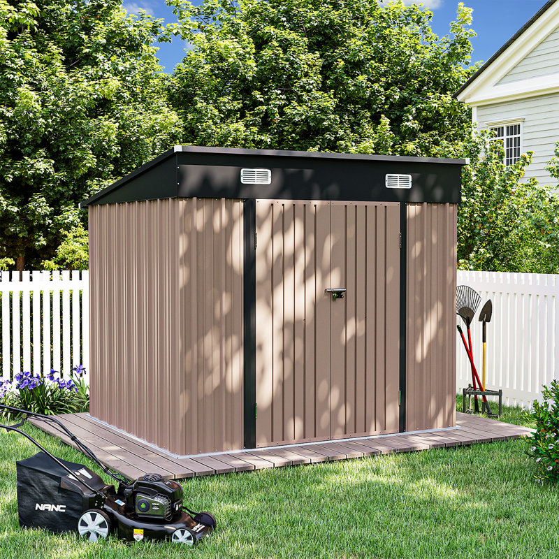 7.5 Ft. W X 6.1 Ft. D Metal Storage Shed