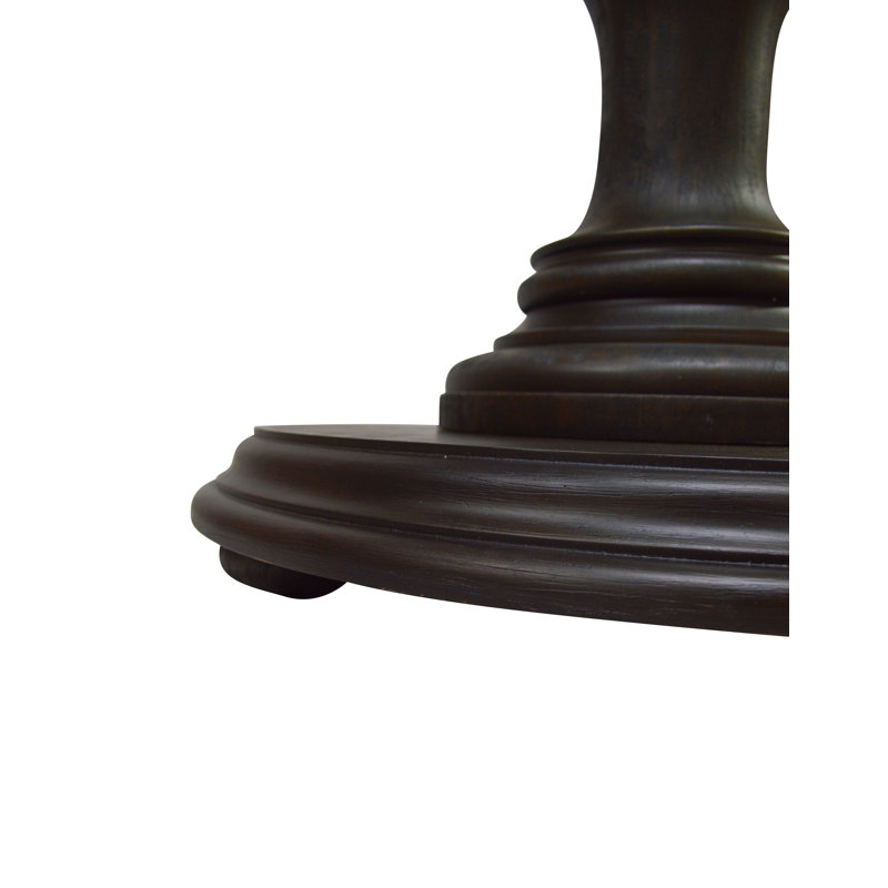Ignasas Pedestal Table Base, 29" Tall, Brushed Brown