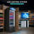 14.8 Cu. Ft. Commercial Merchandiser Refrigerator with Glass Door, 4 Adjustable Shelves & Lighted Display
