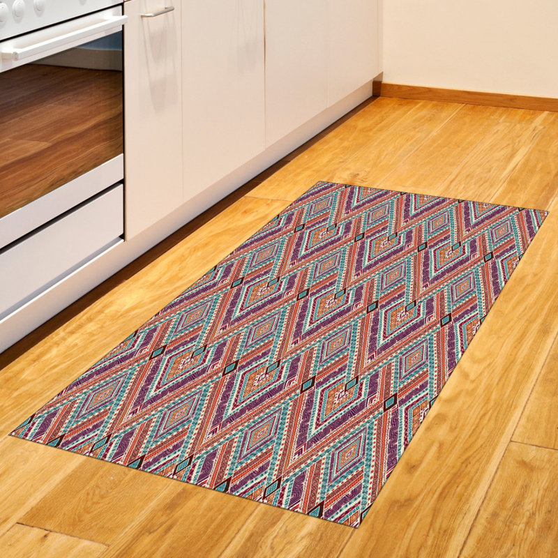 Tribal High Density Long Fiber Poly Threads Decorative Area Rug Carpet, Rectangle 2'7" x 5'