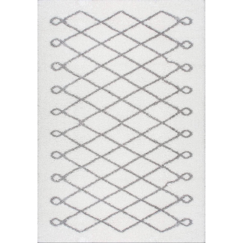 Anel Geometric Indoor Rug, Rectangle 3'3" x 5'
