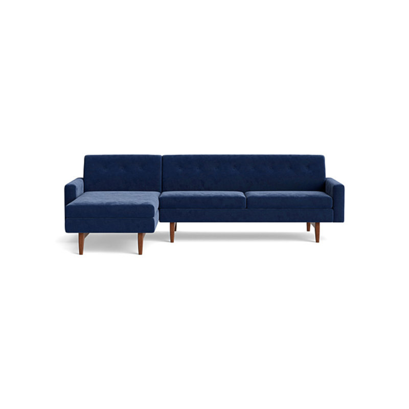 Tyler Sectional, Performance Velvet - Uniform, Left Hand Facing