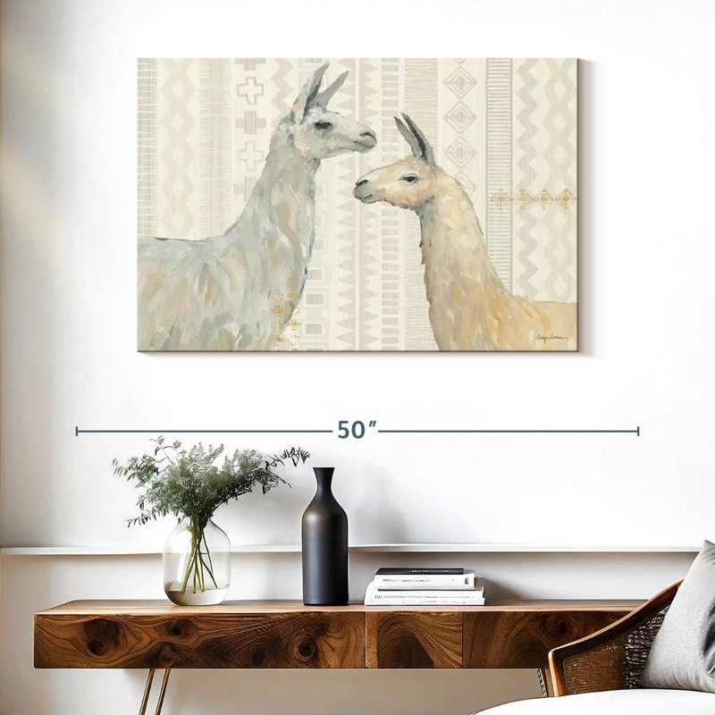 Brampt Llama Land I, 26" H x 39" W