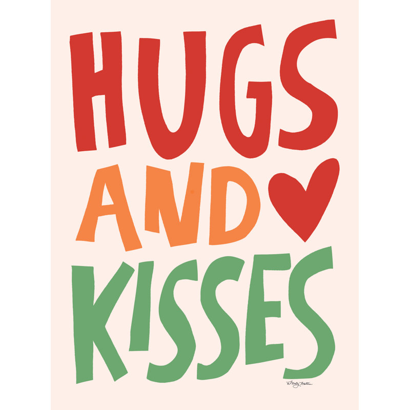 «Hugs and Kisses» par Molly Mattin - impression sur toile tendue, H 36 po x l 24 po x P 1,25 po