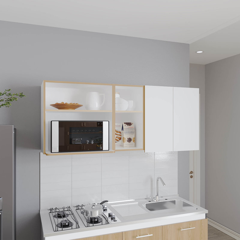 Armoire murale, 2 portes, 4 tablettes