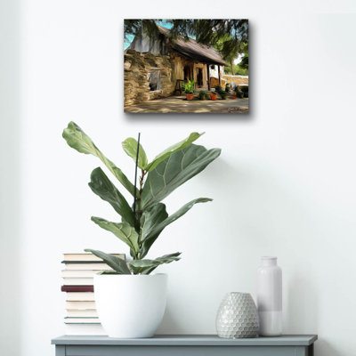  «Mission House 02» par Dante Plata, art mural en verre acrylique, 16 po x 12 po