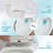 Ceramic One Piece Toilet for Bathroom, 12-inch Rough-In, 1.24/1.43 GPF, Dual Flush with Soft Clsoing Seat, Powerful Dual Flush MAP 800g