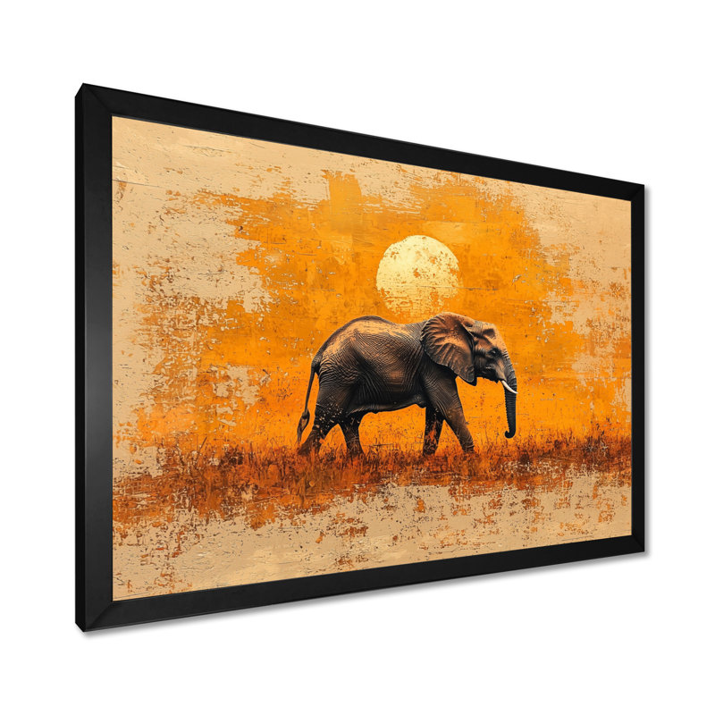 Hahne - Animals Wall Art, Reproduction encadrée d'une seule photo, Noir, H 16 po x l 32 po