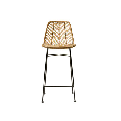 Deach Counter Stool with Metal Frame