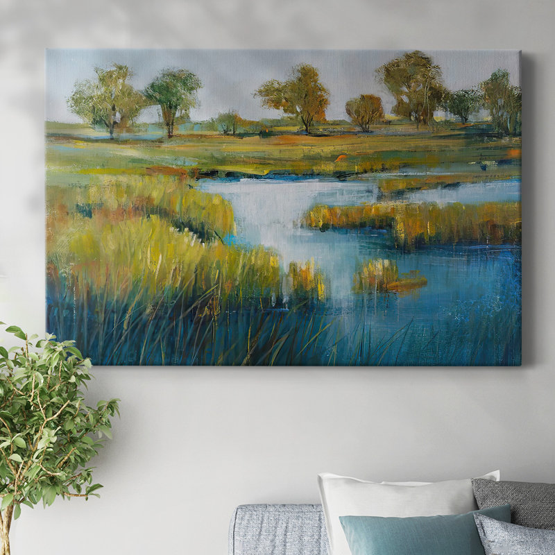 Marshland View IV-Gallery Wrapped Canvas, 40" H x 60" W