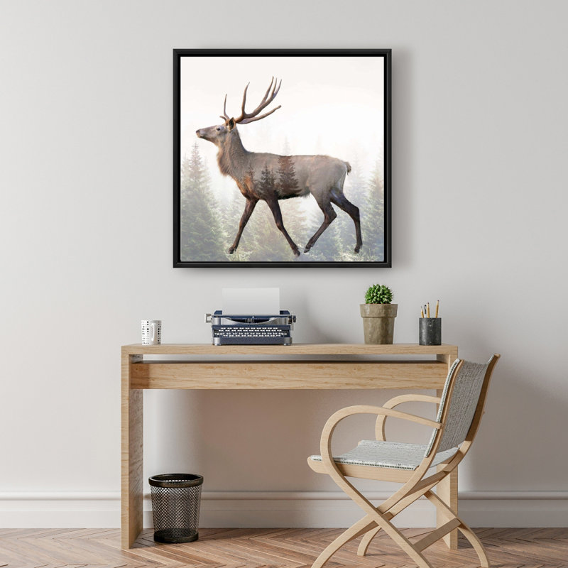 " Large Plume Roe Deer "