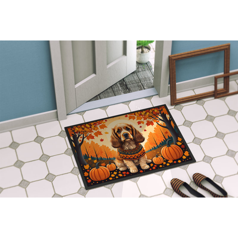 Tapis d'entrée / extérieur antidérapant Noelly, L 24 po x L 36 po