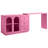 Yokota Extendable Makeup Vanity with 3 Drawers and 2 Acrylic Doors-710093680