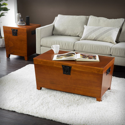 Coffre à plateau relevable avec rangement Sigismund