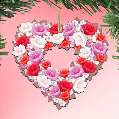 5'' Handmade Wood Holiday Shaped Ornament