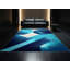 Tapis bleu à motif géométrique doux et moelleux Eaddy-1930254921