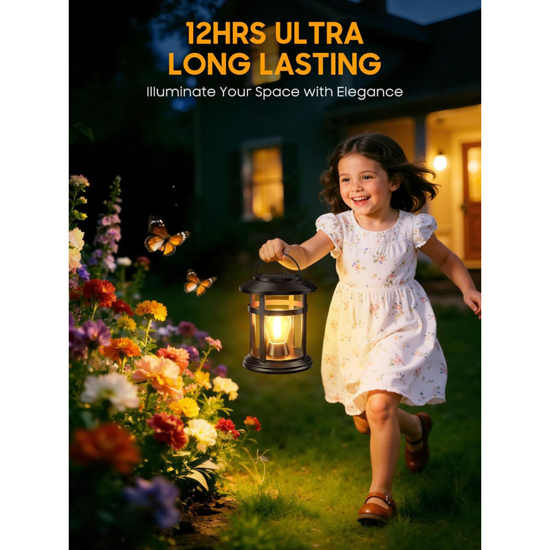 Solar Lantern Outdoor Waterproof, Bright Hanging Solar Lights For Outside Decorative, Upgraded Solar Powered Lanterns Led Lighting For Garden Patio Porch Decor Gifts