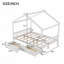 Lit plateforme House avec deux tiroirs-775490319
