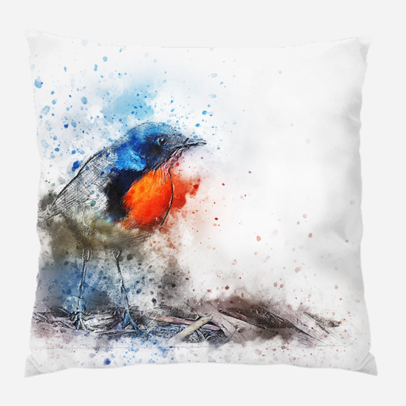 Outdoor Reversible Throw Pillow, Synthetic, Outdoor