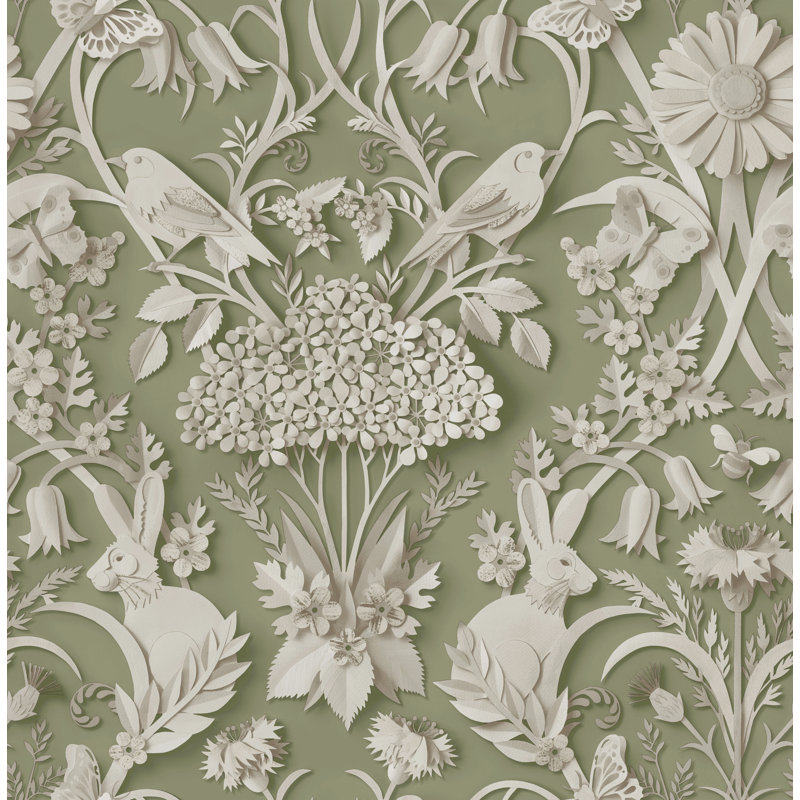 Woodland Wallpaper, Sage