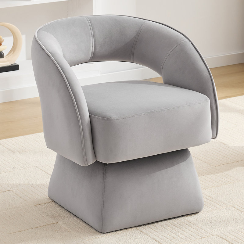 Fauteuil d'appoint moderne 27,7 po, Gris