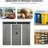 8 X 6 Ft Metal Outdoor Storage Shed With Lockable Doors - To And Damage Galvanized Steel 8ft 6ft With For Secure