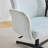 28.5“ W Velvet Dovetail Swivel Office Chair-282804785